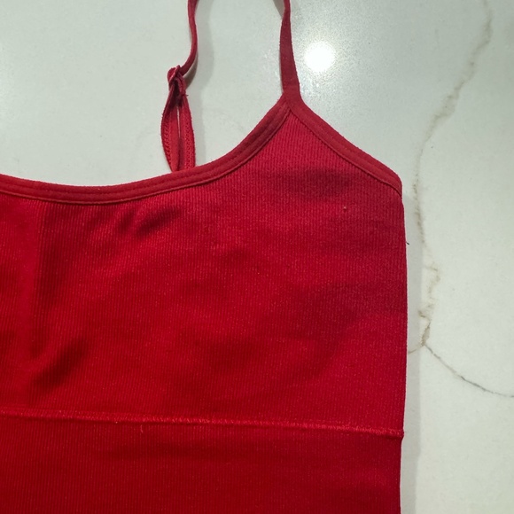 Garage: Cropped Red Tank Top - Picture 2 of 4